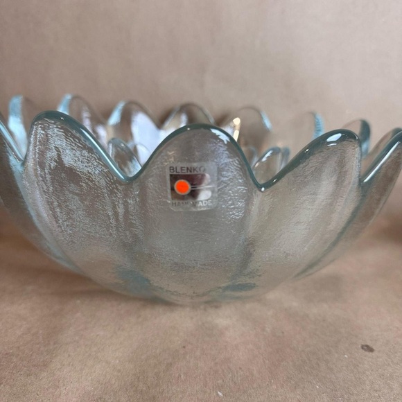Handmade Glass Bowl - Elegant Blue